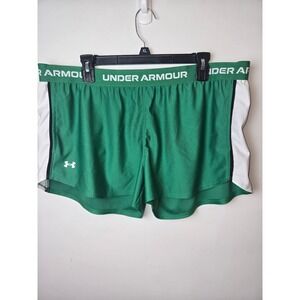 Under Armour Women's Green Athletic Shorts w‎ Pockets XL